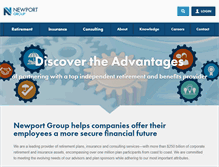 Tablet Screenshot of newportgroup.com